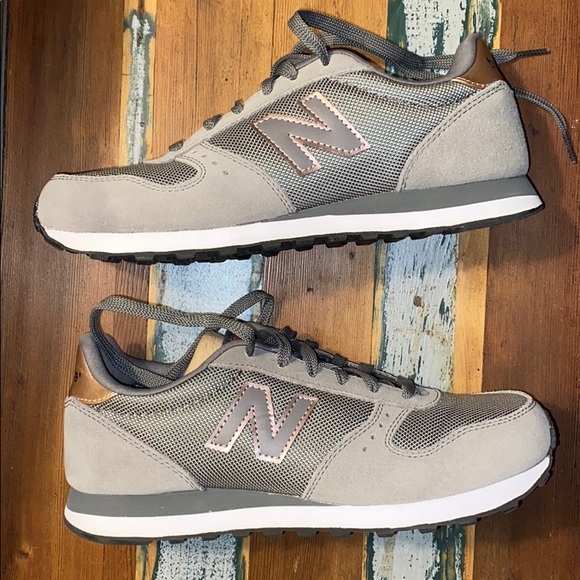 New Balance Shoes - New Balance Rose Gold & Grey Shoes Sneakers